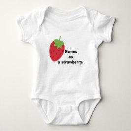 Body Para Bebê Cute Minimal Strawberry Baby Clothing