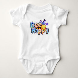 Body Para Bebê Cute Motivational Bee Graphic Tee