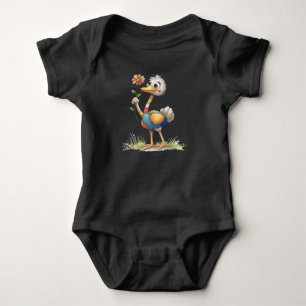 Body Para Bebê Cute Ostrich