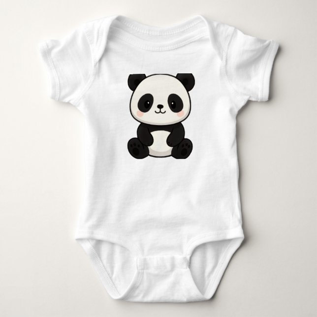 Body Para Bebê Cute Panda Baby (Frente)