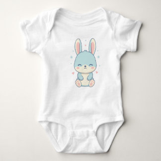 Body Para Bebê Cute Pastel Bunny Baby Onesie