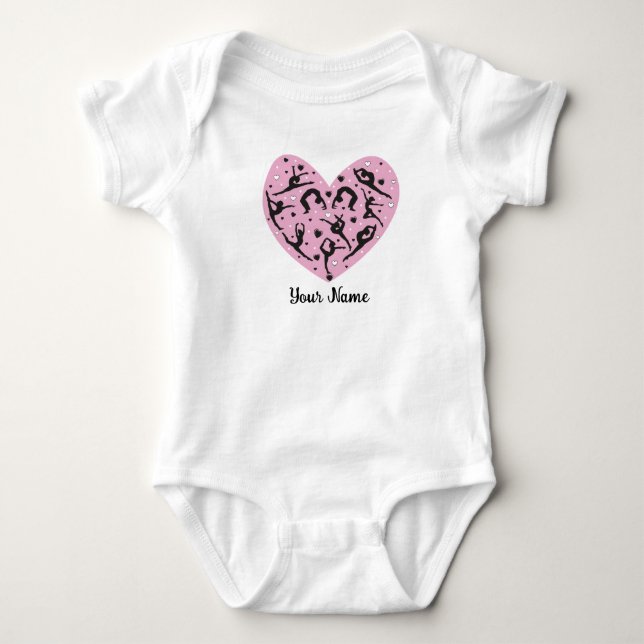 Body Para Bebê Cute Personalized Rhythmic Gymnastics Baby suit (Frente)