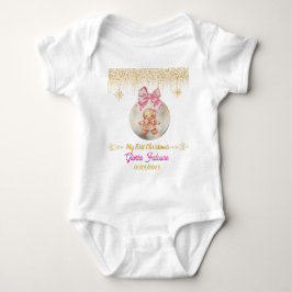 Body Para Bebê Cute Pink Gingerbread Girl My First Christmas