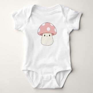 Body Para Bebê Cute Pink Mushroom Baby Bodysuit – Kawaii Toadstoo