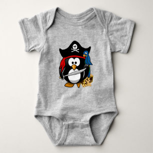 Body Para Bebê Cute Pirate Penguin