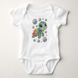 Body Para Bebê Cute Rainbow Turtle