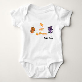 Body Para Bebê Cute Skeleton Dragon My First Halloween Baby