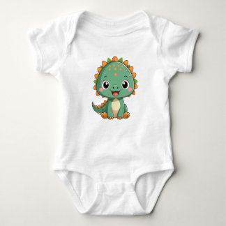Body Para Bebê Cute Smiling Baby Dinosaur Bodysuit