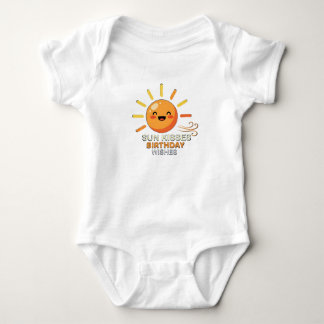 Body Para Bebê Cute Smiling Sun Birthday Wishes Baby Jersey Bodys