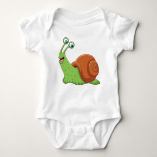 Body Para Bebê Cute Snail Baby Bodyfit