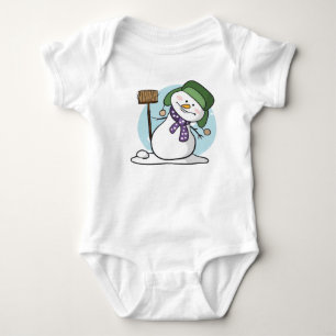 Body Para Bebê Cute Snowman Baby Bodydress