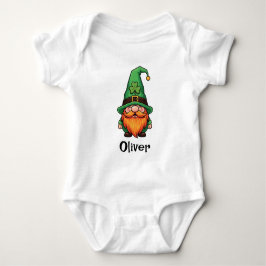 Body Para Bebê Cute St. Patrick's Day Lucky Leprechaun Gnome 