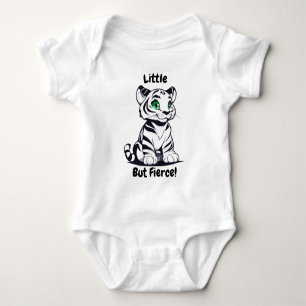 Body Para Bebê Cute Tiger Cub para Crianças - Pequeno mas Feroz!