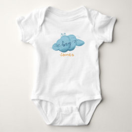 Body Para Bebê Cute Watercolor Cloud Baby Boy Baby Bodysuit