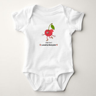 Body Para Bebê Cute Whistling Cherry Character - Loved by Everyon