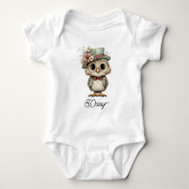 Body Para Bebê Cute Wise Owl