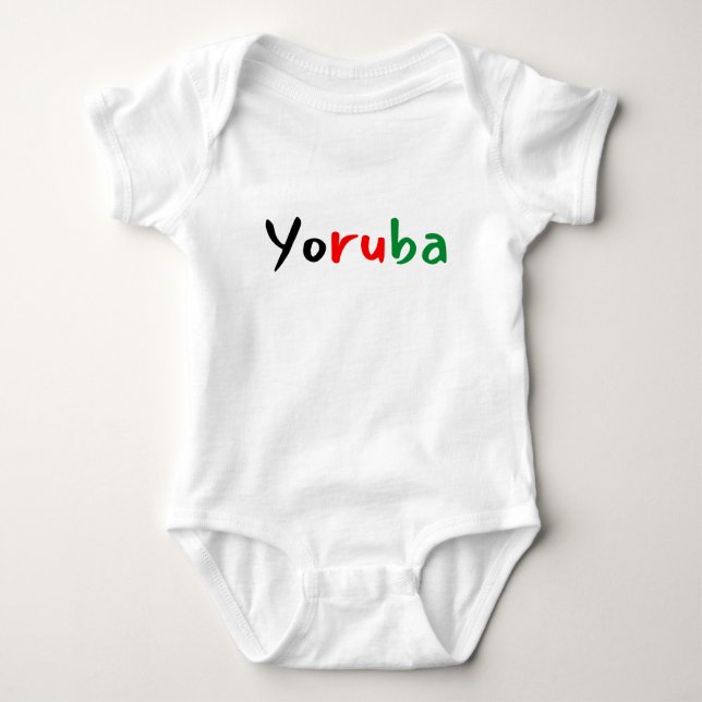 Body Para Bebê Cute Yoruba (Frente)