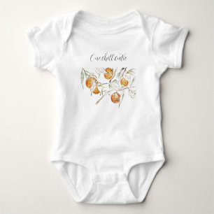 Body Para Bebê Cutie de Clementina da Fruta de Citros