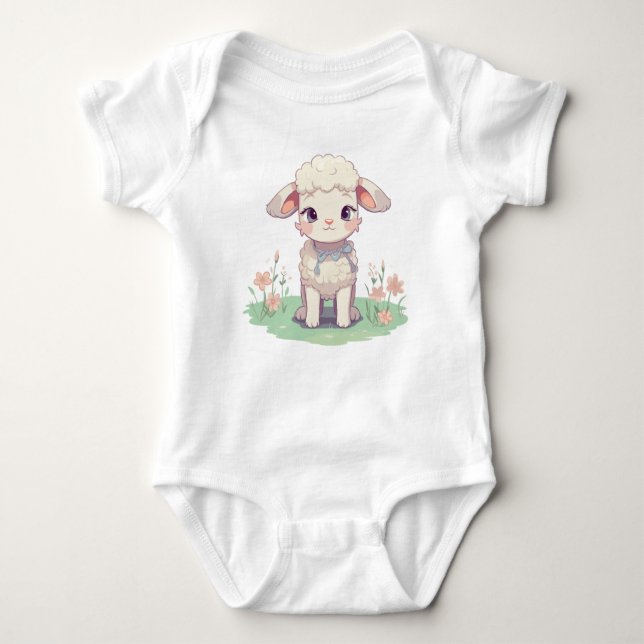 Body Para Bebê Cutie Lamb (Frente)
