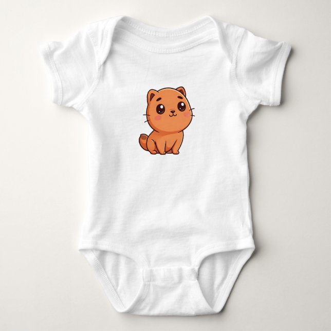 Body Para Bebê Cutie Pie Cat (Frente)