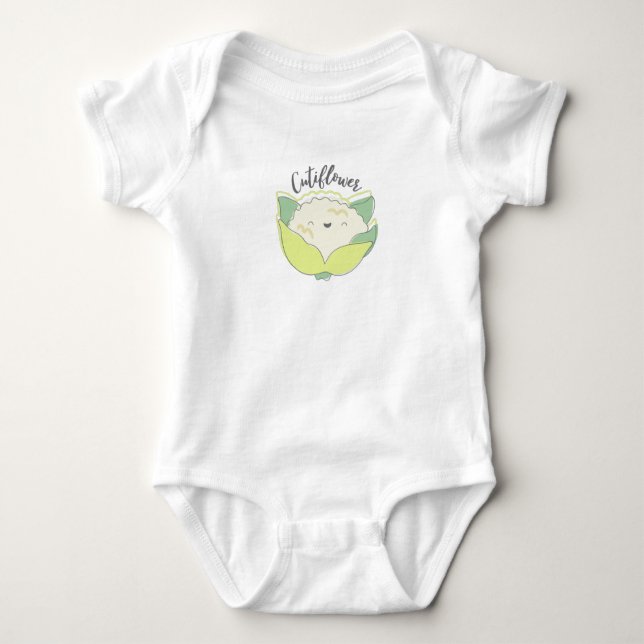 BODY PARA BEBÊ CUTIEFLOWER CUTE CAULIFLOWER (Frente)