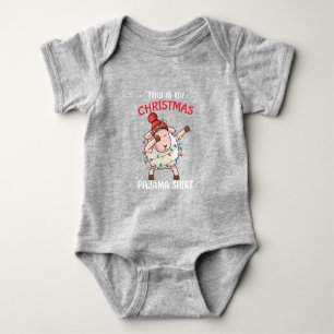 Body Para Bebê Dabbing Shea Este É Meu Natal Pajama Xmas