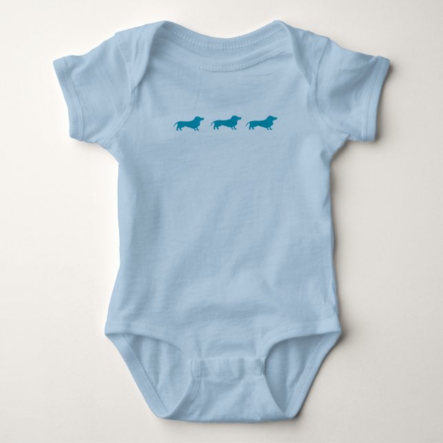 Body Para Bebê Dachshund (Frente)