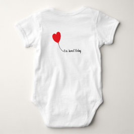 Body Para Bebê Dachshund Love Balloon Shirt - Sweet Baby Edition