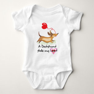 Body Para Bebê Dachshund roubou o coração