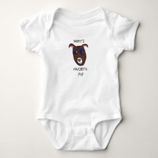 Body Para Bebê "Daddy's Favorite Pup" Baby Bodysuit