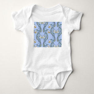 Body Para Bebê Daffodils Art: Nouveau Primavera