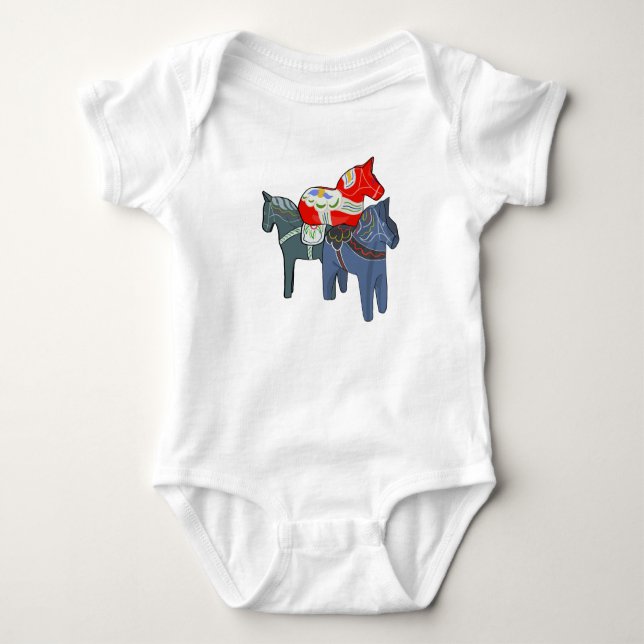 Body Para Bebê Dala Horses (Frente)