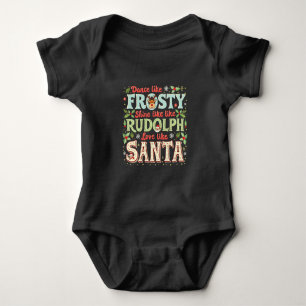 Body Para Bebê Dança Como Um Brilho Sorridente Como Rudolph Love