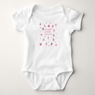 Body Para Bebê Dança Onsie da caminhada do rastejamento
