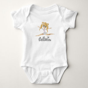 Body Para Bebê Dançarina Blonde Ballerina, Bela Loura