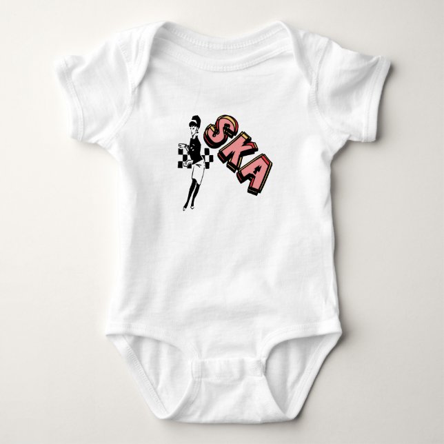 Body Para Bebê Dançarina de SKA (Frente)