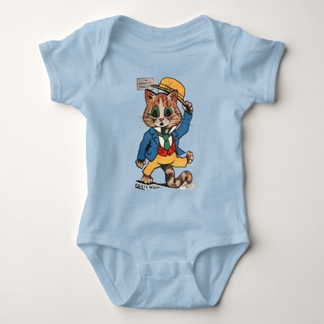 Body Para Bebê Dandy Cat, Louis Wain (Frente)