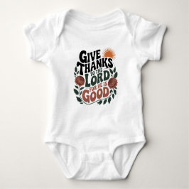 Body Para Bebê Dê Graças - Cristão