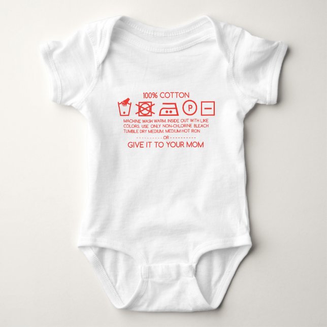Body Para Bebê Dê isso para sua mãe 4 (Frente)