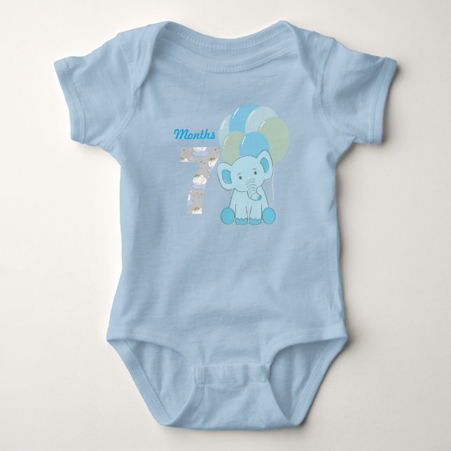 Body para bebê de sete meses (Frente)