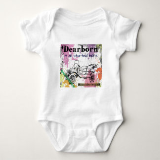 Body Para Bebê Dearborn - ele todo o começado aqui - roupa