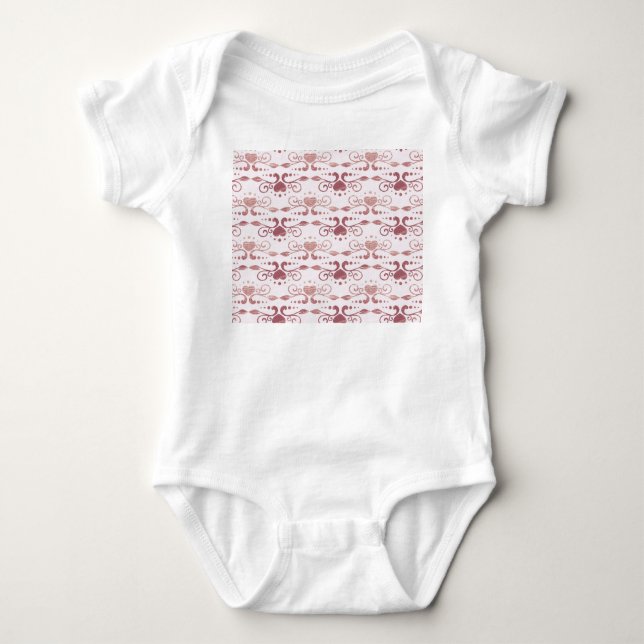 Body Para Bebê Deco de arte, papel de parede elegante. (Frente)