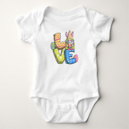 Body Para Bebê Decoração de Páscoa com amor
