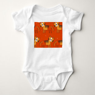 Body Para Bebê Decoração Desenhada da Mão Colorida