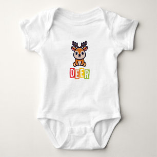 Body Para Bebê Deer Baby Jersey Bodycase