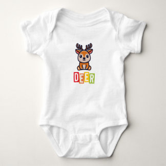 Body Para Bebê Deer Baby Jersey Bodycase