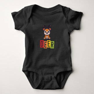 Body Para Bebê Deer Blk