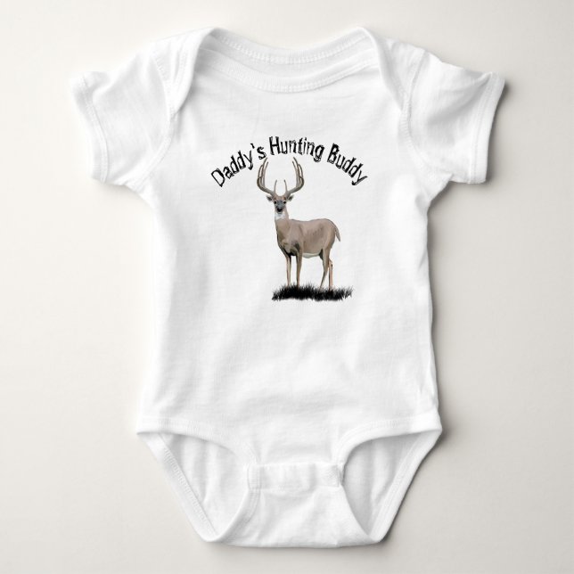 Body Para Bebê Deer Hunting Buddy (Frente)