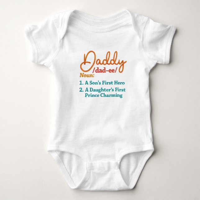 Body Para Bebê Definição de Papai (Frente)