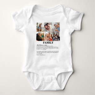 Body Para Bebê Definição Personalizada da Família de Colagem de F